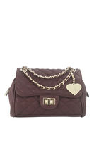 Knightsbridge Maroon Quilted Shoulder Bag