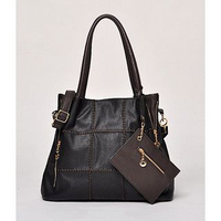 Checkered Tote Black - One size