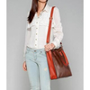 Convertible Structured Tote Brown - One size