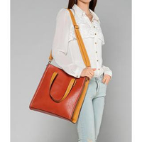 Convertible Structured Tote Light Brown - One size