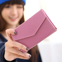 Faux Leather Mobile Pouch Purple - One Size