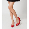 Pointy-Toe Patent Pumps
