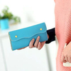 Snap Button Wallet Blue - One Size