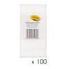 100 x Velcro Hook & Loop Coins - White - 22mm