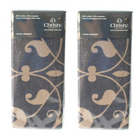 2 Christy Pillow Cases - Luxury Jacquard - Thistle