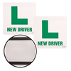 2 x Styrox Car Sign - Learner New Driver - 180 x 180mm
