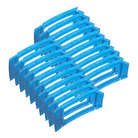 20 x Avery Alpha Office Letter Tray Height Risers - Blue