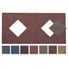 22 x Diamond Border Carpet Floor Tiles - Aubergine - 2.7m2