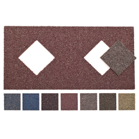 22 x Diamond Border Carpet Floor Tiles - Aubergine - 2.7m2