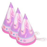 24 x Kids Party Hats - Pink Ballet Shoes