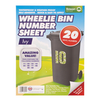 3 x Rowan Wheelie Bin Vinyl Numbers - Ivy