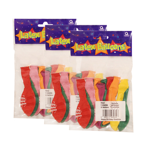 30 x Amscan Latex Party Balloons Assortment - Happy Birthday Grandma