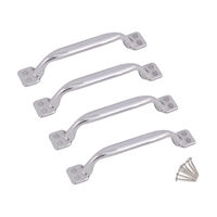 4 x Bow Cabinet Door Handles - Chrome - 96mm