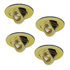 4x GET 50W Brass Effect Adjustable Downlighter Lighting