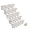 5 x Cabinet Door Handles - Plastic & Chrome - 96mm