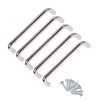 5 x Kitchen Cabinet Door Handles - Chrome - 136mm