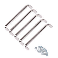 5 x Kitchen Cabinet Door Handles - Chrome - 136mm