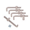 5 x Modern Cabinet Door Handles - Chrome - 64mm