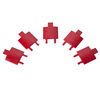 5 x Rexel Office Letter Tray Height Risers - Burgundy