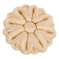5 x Richard Burbidge Decorative Wooden Ornament - Tudor Rose