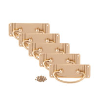 5 x Ring Pull Cupboard Door Handle - Gold
