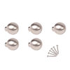 5 x Round Cupboard Door Knobs - Steel