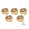 5 x Round Cupboard Door Knobs - Gold