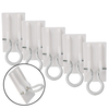 5 x Siro Self Adhesive Broom Storage Holders - White