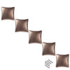 5 x Square Draw/Cupboard Door Knobs - Brass