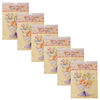 6 x Amscan Flower Centerpiece - 3D Fabric Love Heart