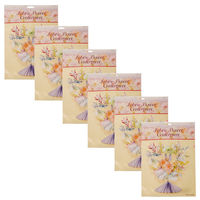 6 x Amscan Flower Centerpiece - 3D Fabric Love Heart