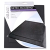 Allsop Computer Laptop Leather Style Mouse Pad Mat - Anti-Slip - Black