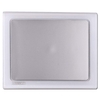 Allsop Computer Plastic Wrist Mouse Pad Mat - Anti-Slip Grip - Silver