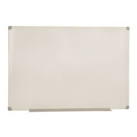 Bi-Office Drywipe Whiteboard - White Aluminum Frame - 90 x 60cm