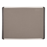 Bi-Office Felt Office Noticeboard - Aluminum/Grey - 120 x 90cm