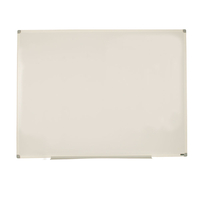 Bi-Office Wall Rail Whiteboard - White Aluminum Frame - 120 x 90cm
