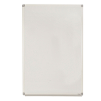 Bi-Office Wall Rail Whiteboard - White Aluminum Frame - 90 x 60cm