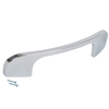 Bow Cabinet Door Handle - Chrome - 96mm