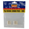 Bright Ideas White Tile Edging Corner Piece 9mm - Cream