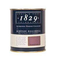 Craig & Rose Acrylic Eggshell Paint - Burgundy Leather - 750ml