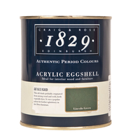 Craig & Rose Acrylic Eggshell Paint - Lincoln Green - 750ml