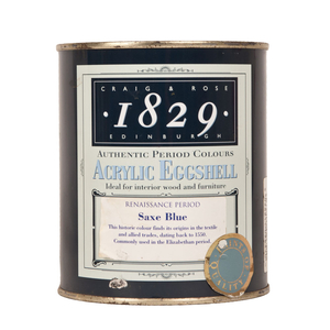 Craig & Rose Acrylic Eggshell Paint - Saxe Blue - 750ml