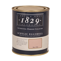 Craig & Rose Paint - Acrylic Eggshell - Rose Pink - 750ml