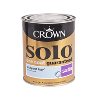 Crown Wood & Metal Satin Paint - Prospect Bay Blue - 750ml