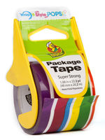 Duck Packaging Tape & Dispenser - Coloured Stripe - 48mm x 20.2m
