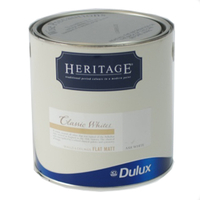 Dulux Heritage Flat Matt Paint -Ash White - 2.5 Litre