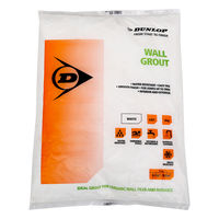 Dunlop Interior & Exterior Ceramic Wall Tile Grout Powder - White - 2kg