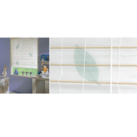 East Leaf Roll Up Window Blind - Natural - 120 x 160cm