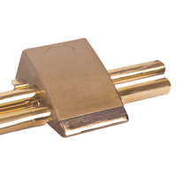 Gardinia Steelworks Curtain Pole - Polished Brass - 180cm