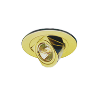 GET Tilt Die-Cast Eyeball Downlighter - Mains 240V 50W - Brass